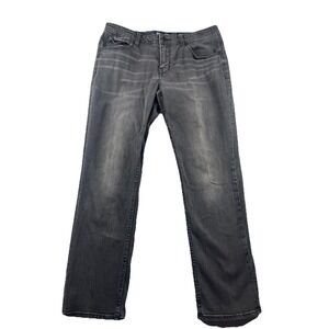 BKE Nolan Jeans Men's 34x32* Black Faded Gray Straight Leg Relaxed Fit Stretch